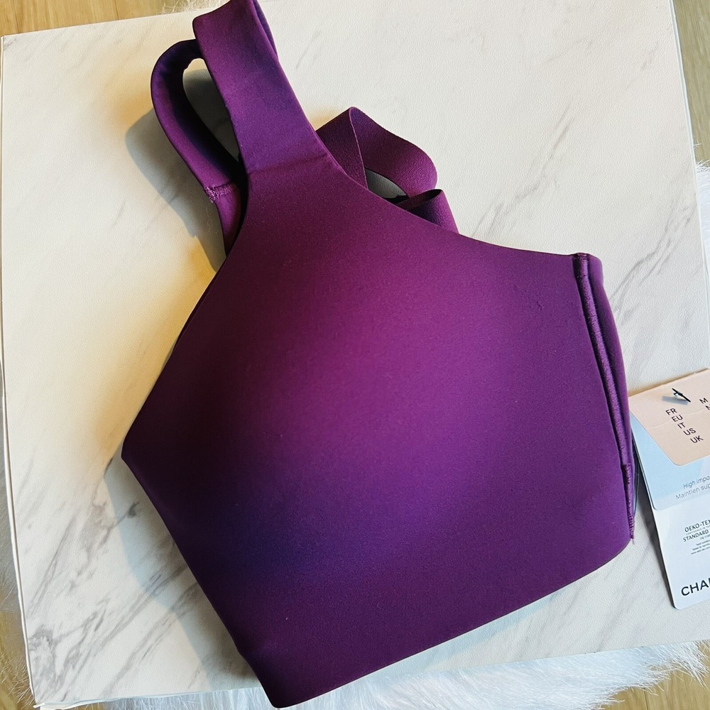 Chantelle‎ High Impact Wirefree Sports Bra, Wireless Top, Purple, Medium, NWT - Picture 10 of 12